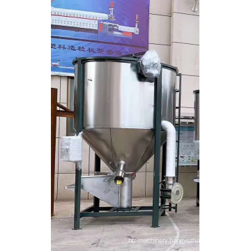 Stainless Steel Plastic Pellets mixer with Drying